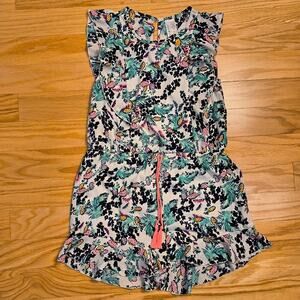 Japna Kids, Pineapple Sleeveless Ruffles Romper Shorts, Girls Size 14 (NWOT)